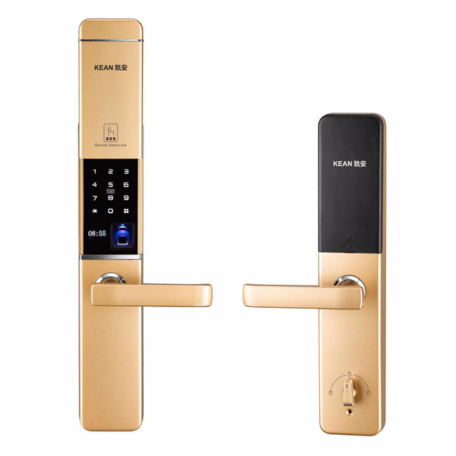 凯安智能锁_凯安智能锁 FD-8808滑盖指纹密码锁 