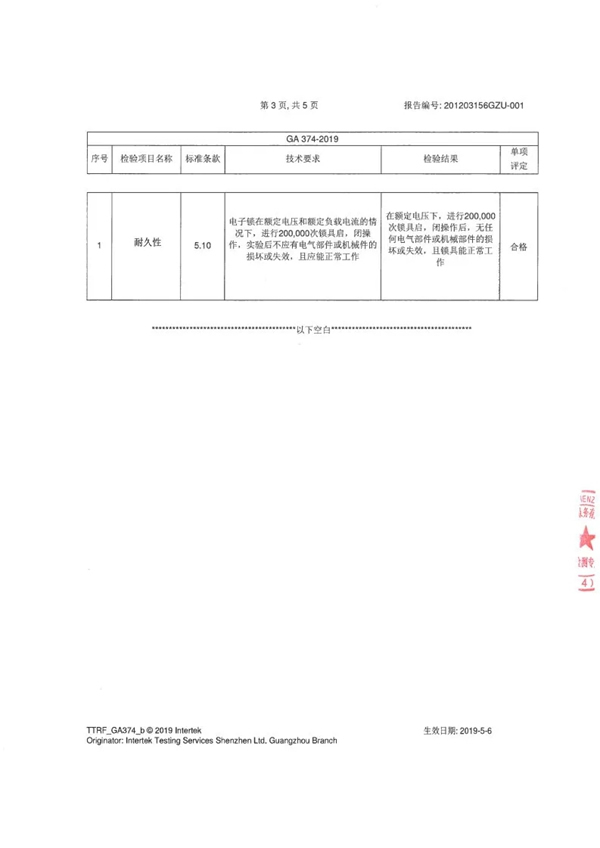 捷报！亚太天能通过全球权威检测Intertek的20万次无故障检测认证！