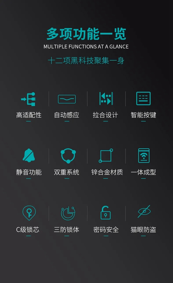豪力士智能锁A3-2：人脸指纹锁和猫眼指纹锁三大新品全新上市