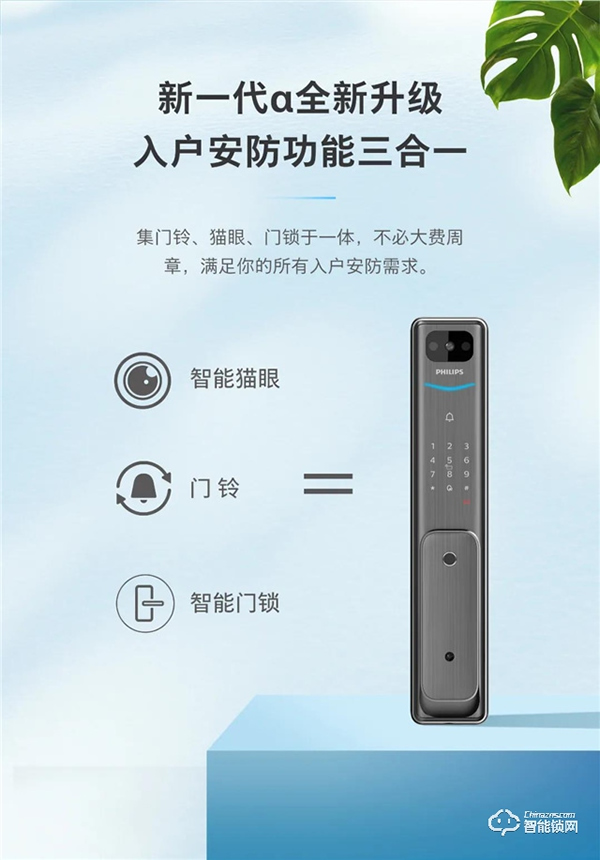 新一代α硬核升级！带屏猫眼可视智能锁Alpha-V(P)魅力登场！