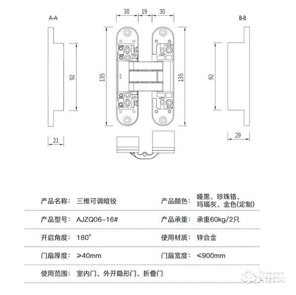 顶固三维可调暗铰链|突破传统，创新升级