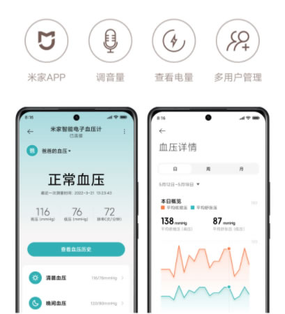 支持App同步！小米米家智能电子血压计上架：众筹价199元