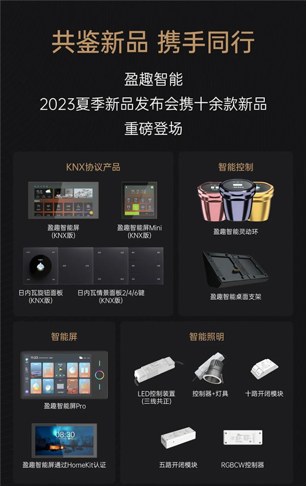 一张图看懂盈趣智能2023夏季新品发布会