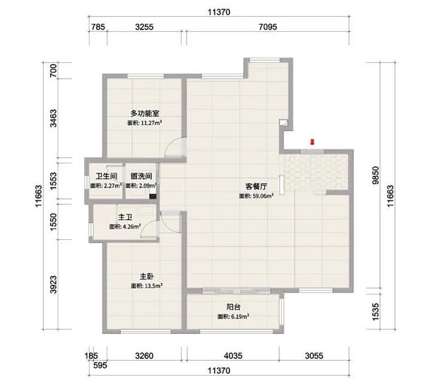 浅指智能锁98㎡极简两居室，打造轻盈质感家居_2